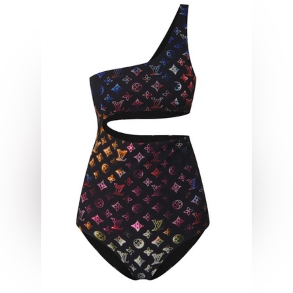 Louis Vuitton Neon Mahina Monogram One-piece Swimsuit